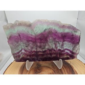 5.7LB Natural Fluorite Quartz Crystal Sheet - Vitreous Mineral Specimen | Crysta